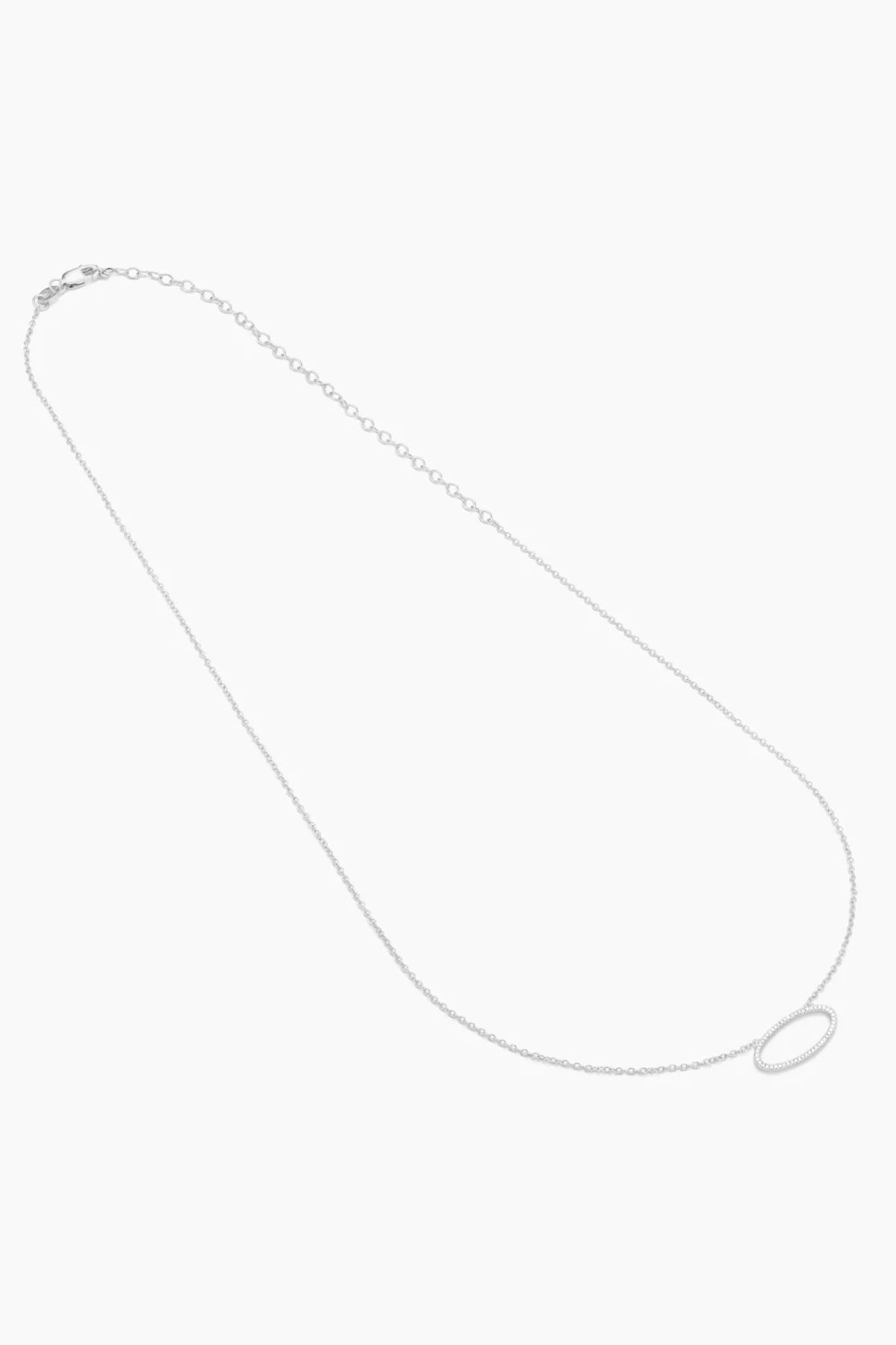 One With the Oval Pendant Necklace in Sterling Silver Ella Stein
