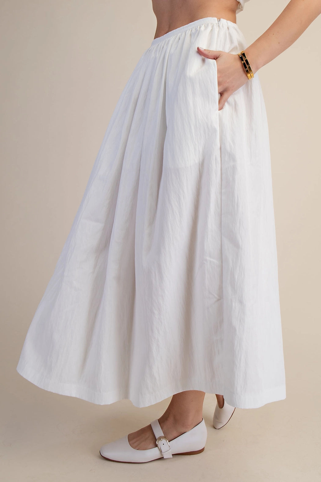 A-Line Midi Skirt Glam
