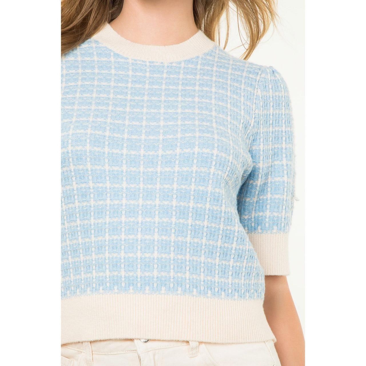 Puff Sleeve Knit Top