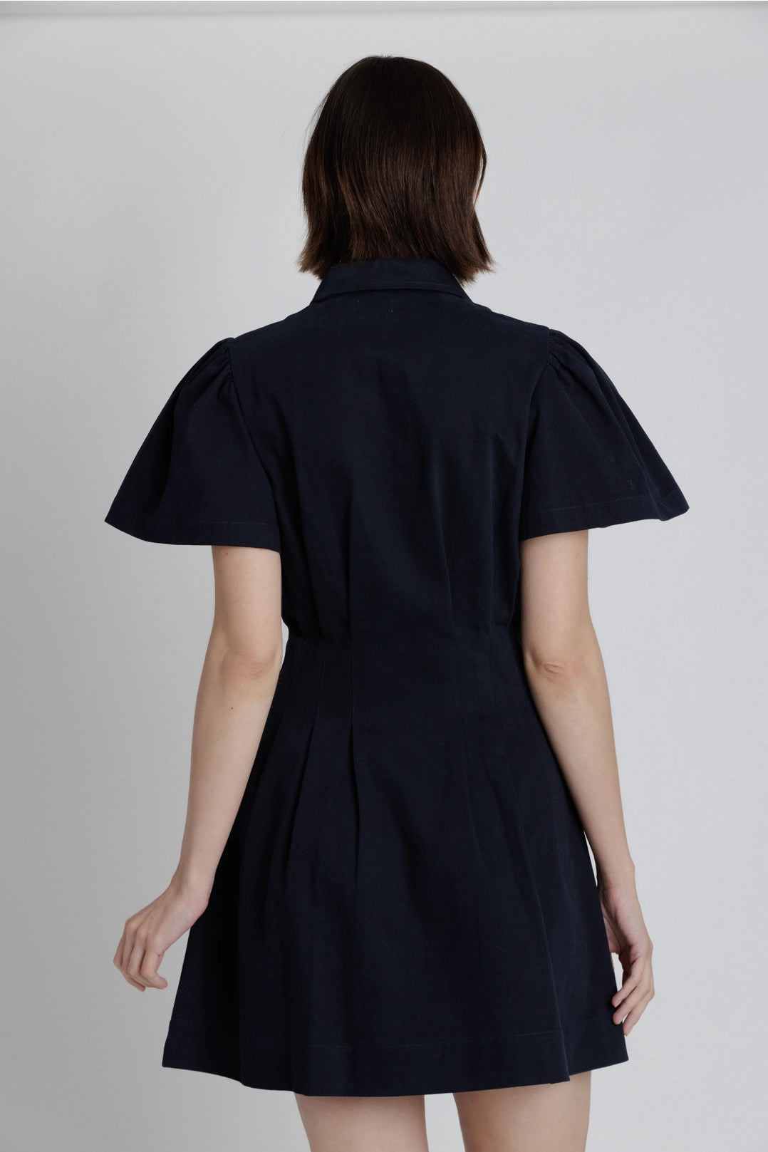 Twill Utility Mini Dress Aureum