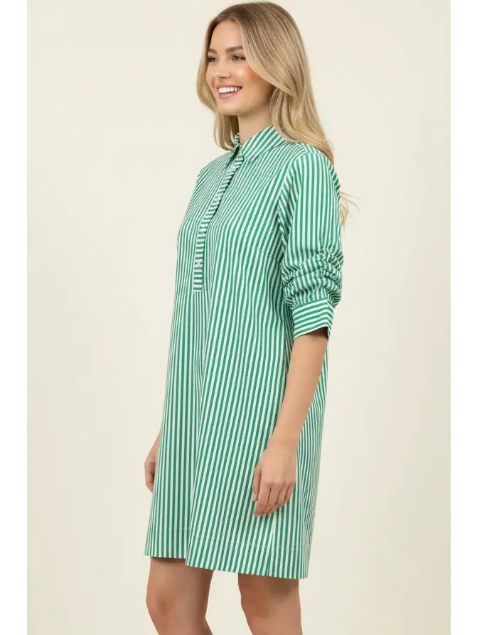 Stripe Button Down Mini Dress Pinch