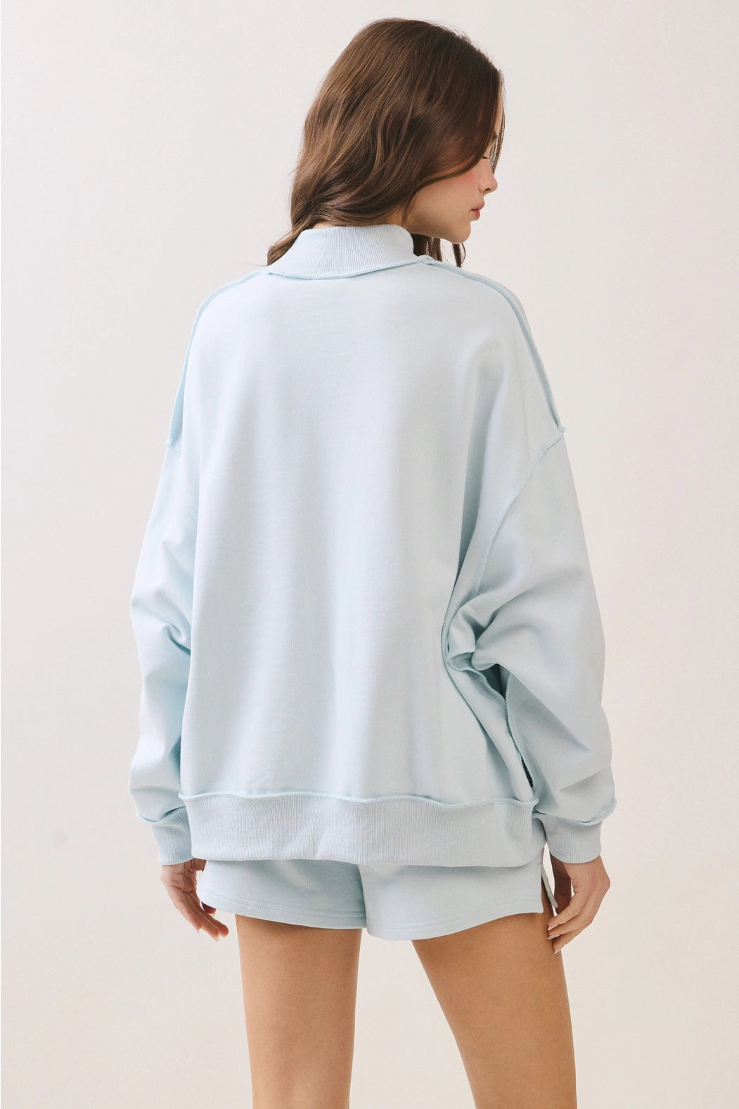 Soft Knit Drop Shoulder Mock Neck Pullover Top Shop Expeditions