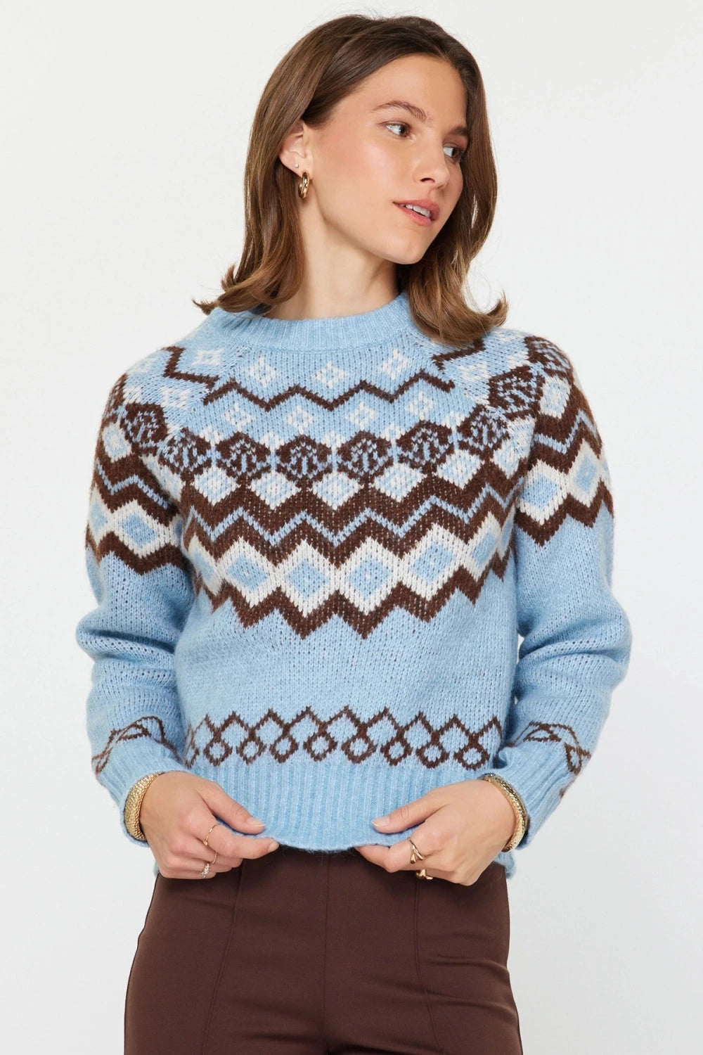 Fair Isle Sweater Current Air