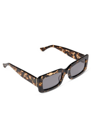 Indy Rectangle Sunglasses in Espresso Tortoise Grey | Diff Eyewear Diff Eyewear