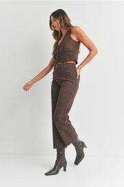 The Nautical Wide Leg Jeans Just Black Denim