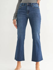 CROPPED FLARE Just Black Denim