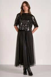 Tulle Midi Skirt Elan