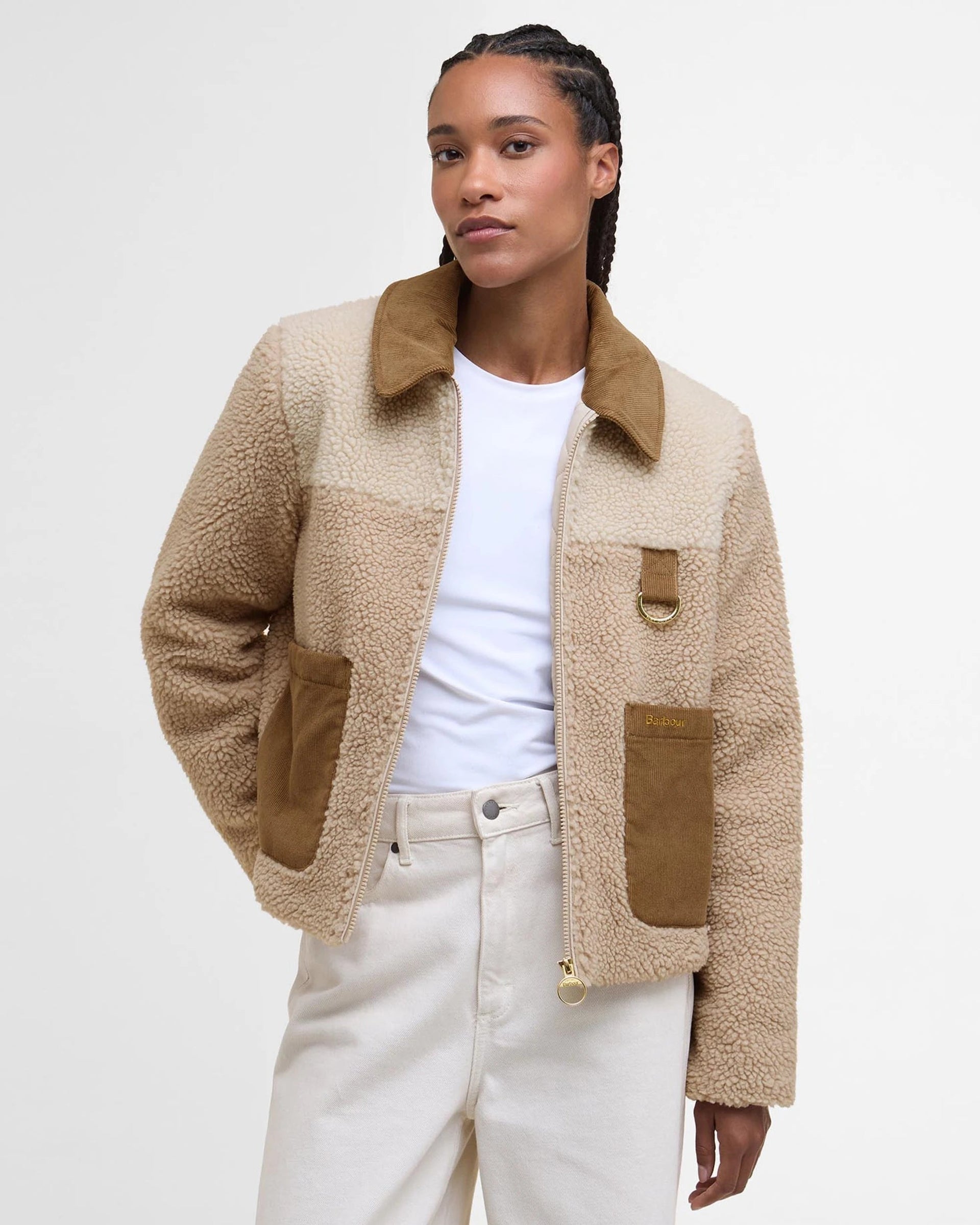 Ladies Malena Cropped Fleece | Barbour Barbour