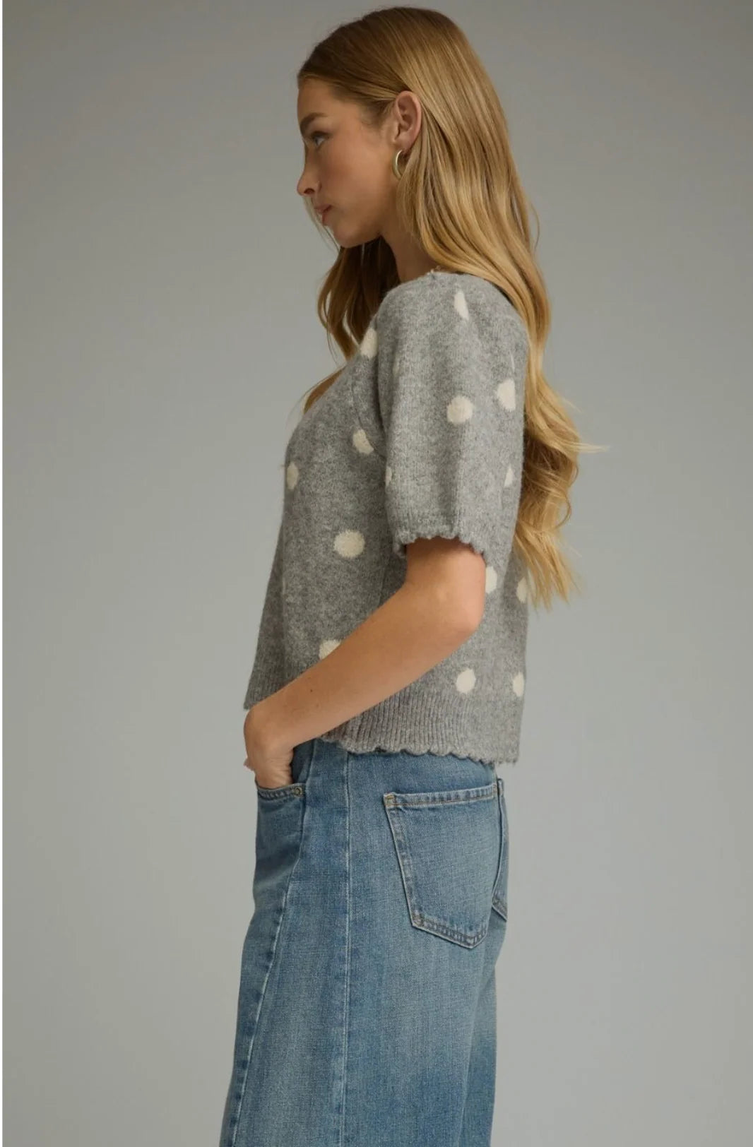 Angie Short Sleeve Sweater Entro