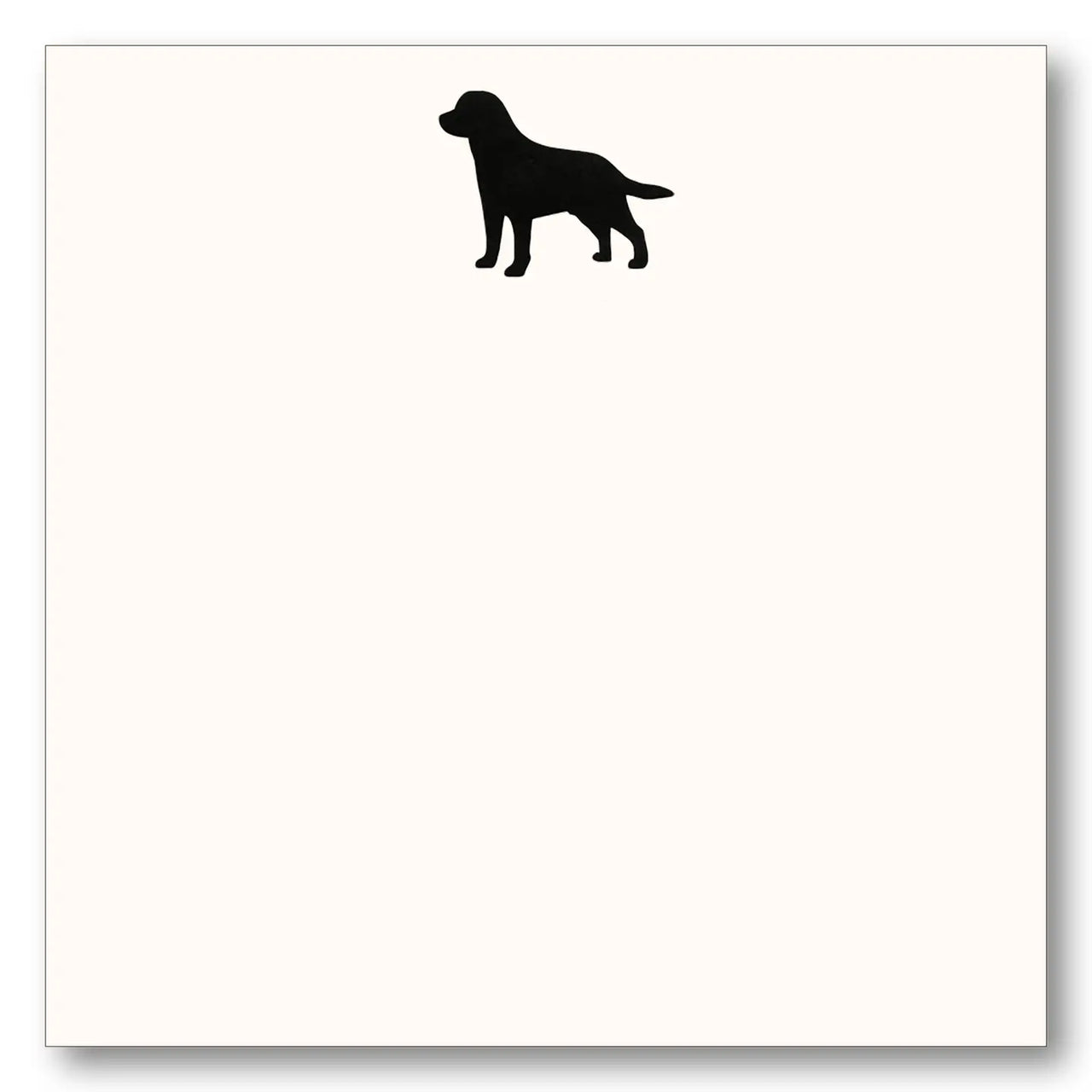 Lab Silhouette Note Cards - Black