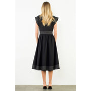 Short Sleeve Zip Up Dress THML