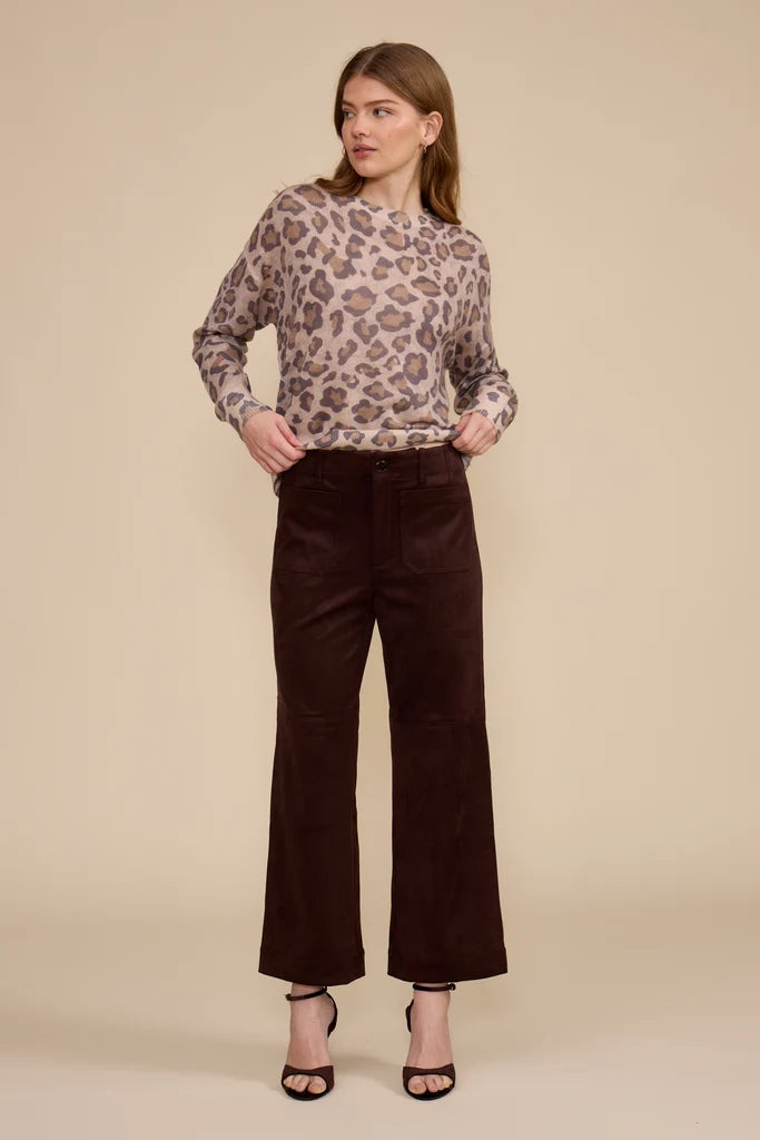 Leon Faux Suede Pant Lucy Paris