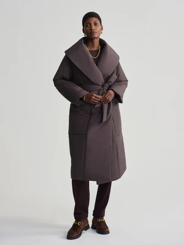 Varley | Ana Long Wrap Puffer Coat