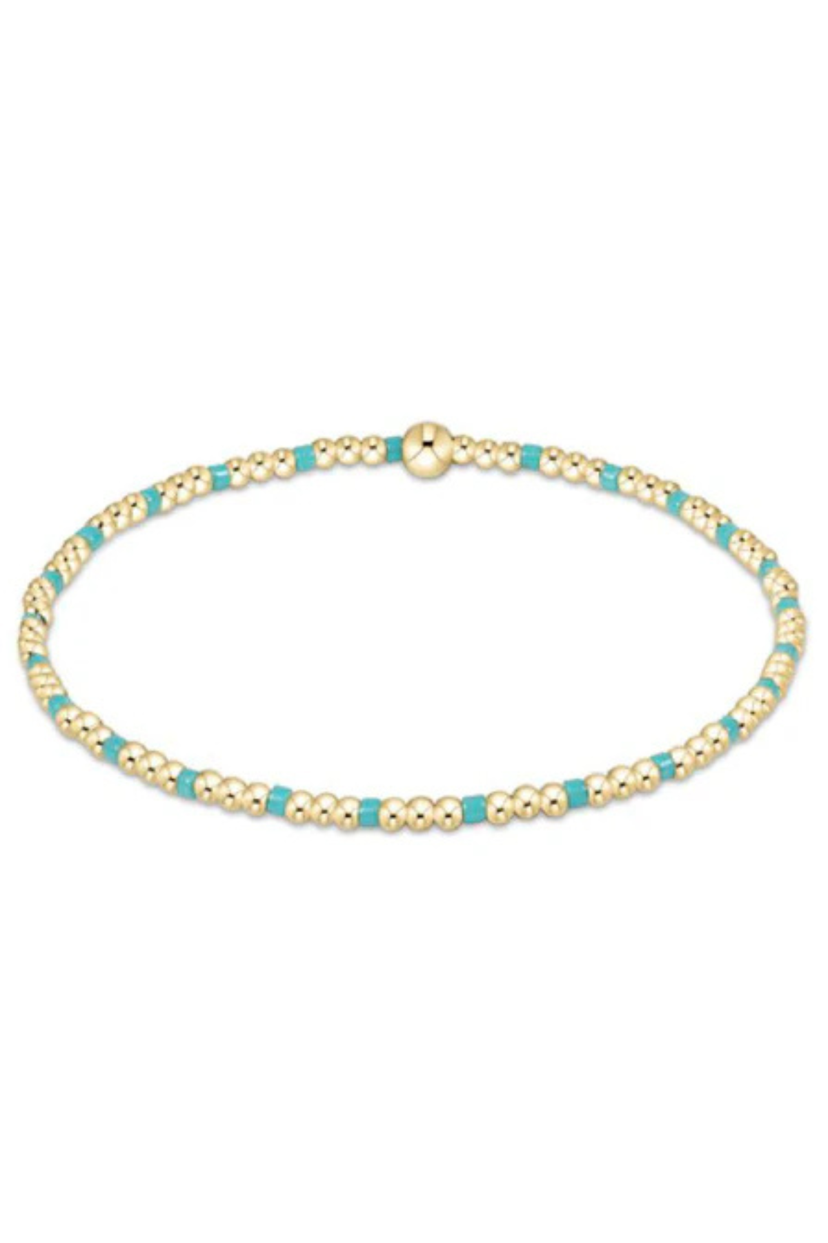 eGirl Hope Sincerity 2mm Bead Bracelet - Turquoise | enewton