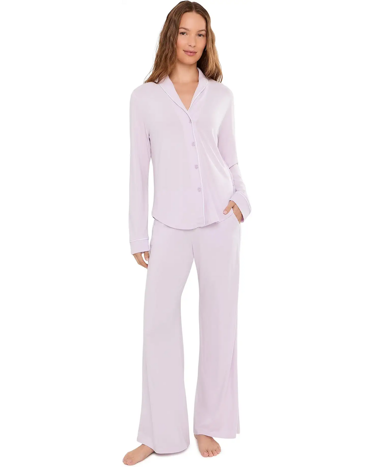 Pima Lusso Long Sleeve Top And Pajama Set Cosabella
