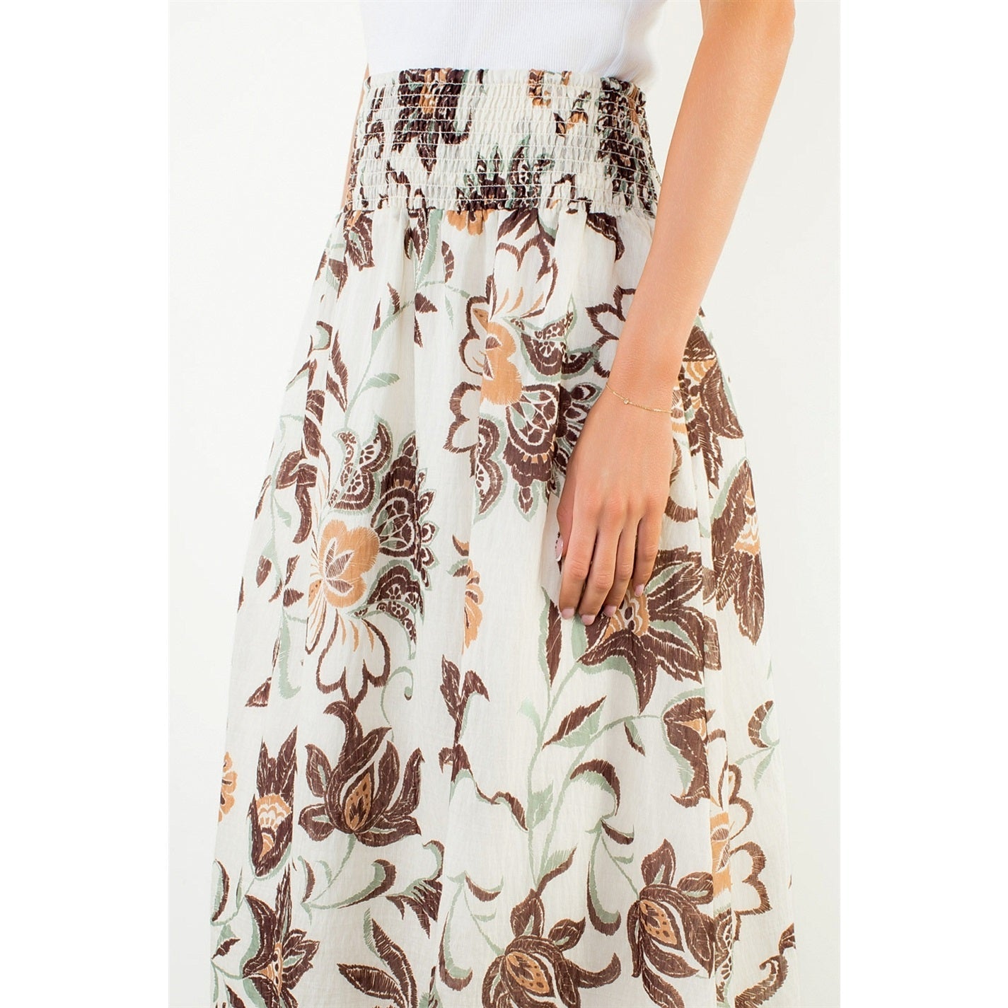Floral Print Skirt THML