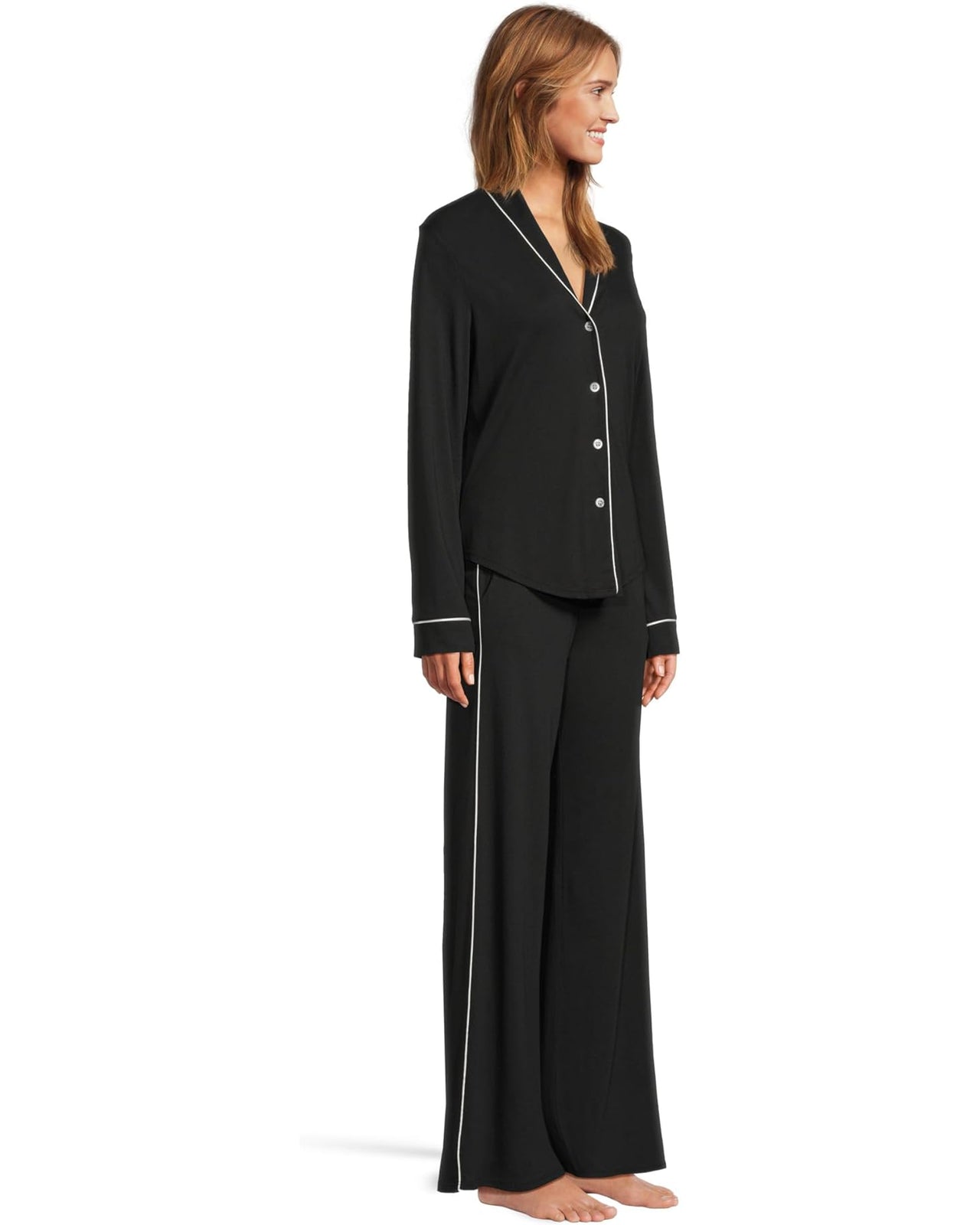 PIMA LUSSO L/S TOP AND PJ SET Cosabella