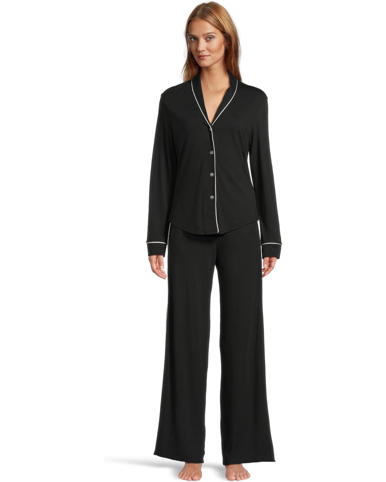 PIMA LUSSO L/S TOP AND PJ SET Cosabella