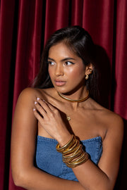 Josie Choker Necklace 10mm Gold Sahira Jewelry