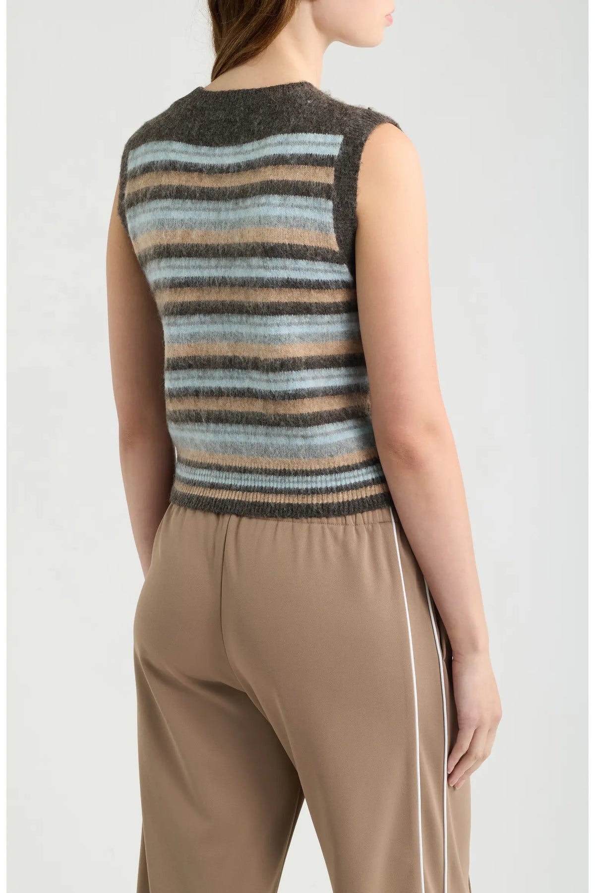 Bastille Stripe Sweater Vest Deluc