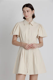 Twill Utility Mini Dress Aureum