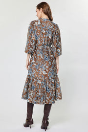 Lexi Floral Paisley Printed Midi Dress Current Air