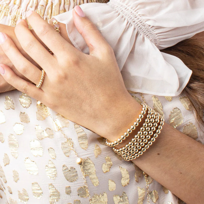 Classic Gold 5mm Bead Bracelet | enewton enewton