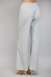 Contrast Fabric Seam Detail Wide Leg Sweatpants Fate