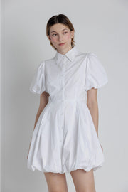Bubble Hem Mini Shirt Dress Shop Expeditions
