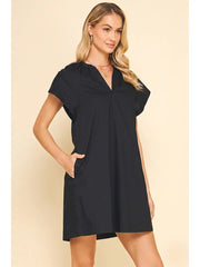 V-Neck Tunic Mini Dress Pinch