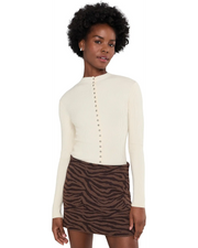 High Neck Ribbed Cardigan Sanctuary