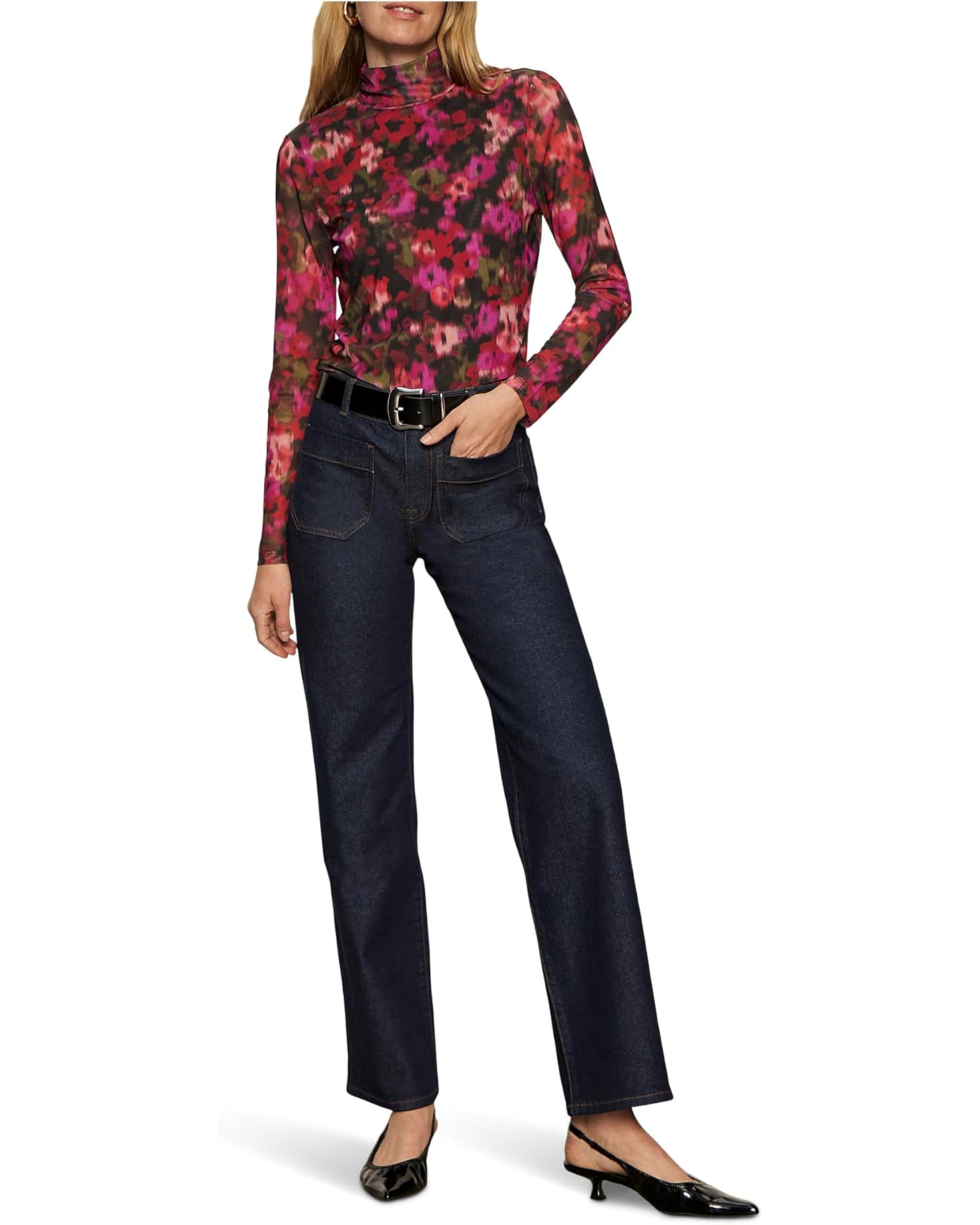 Long Sleeve Mesh Mock Sanctuary