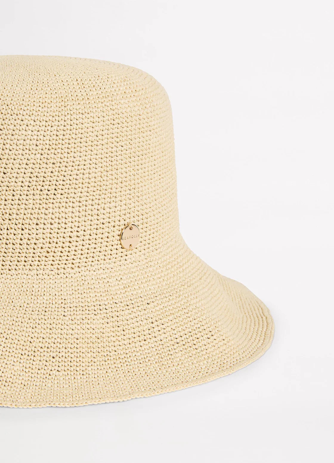 Packable Raffia Bucket Hat Seafolly