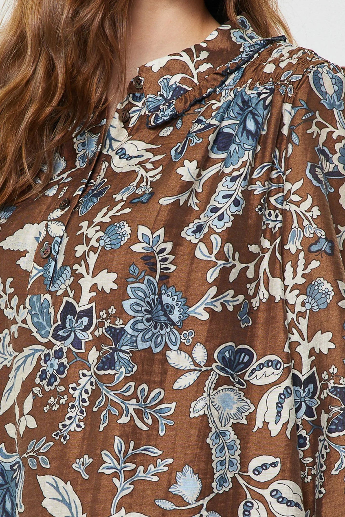 Kristelle Floral Paisley Print Blouse Current Air