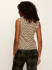 Soft Printed Shell Sleeveless Sweater Sanctuary