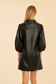 Classic Faux Leather Dress Dolce Cabo