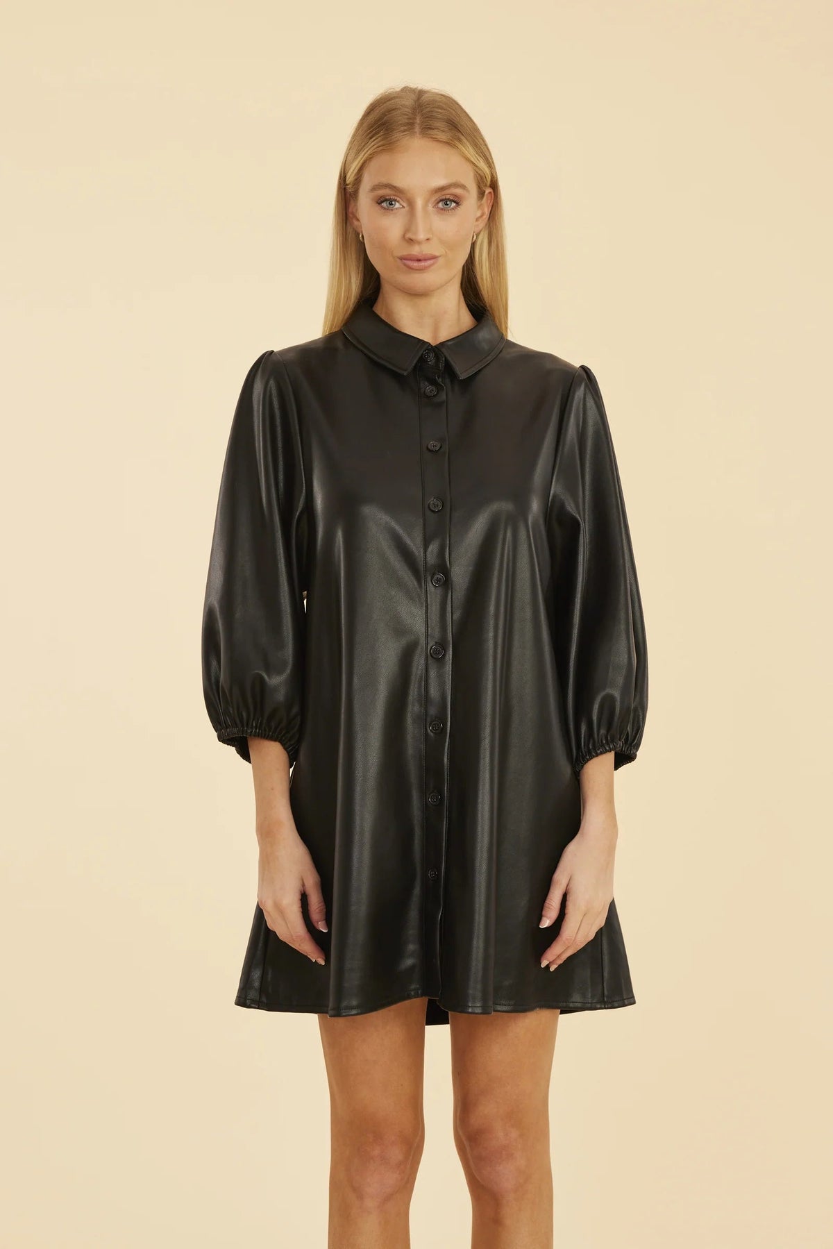 Classic Faux Leather Dress Dolce Cabo