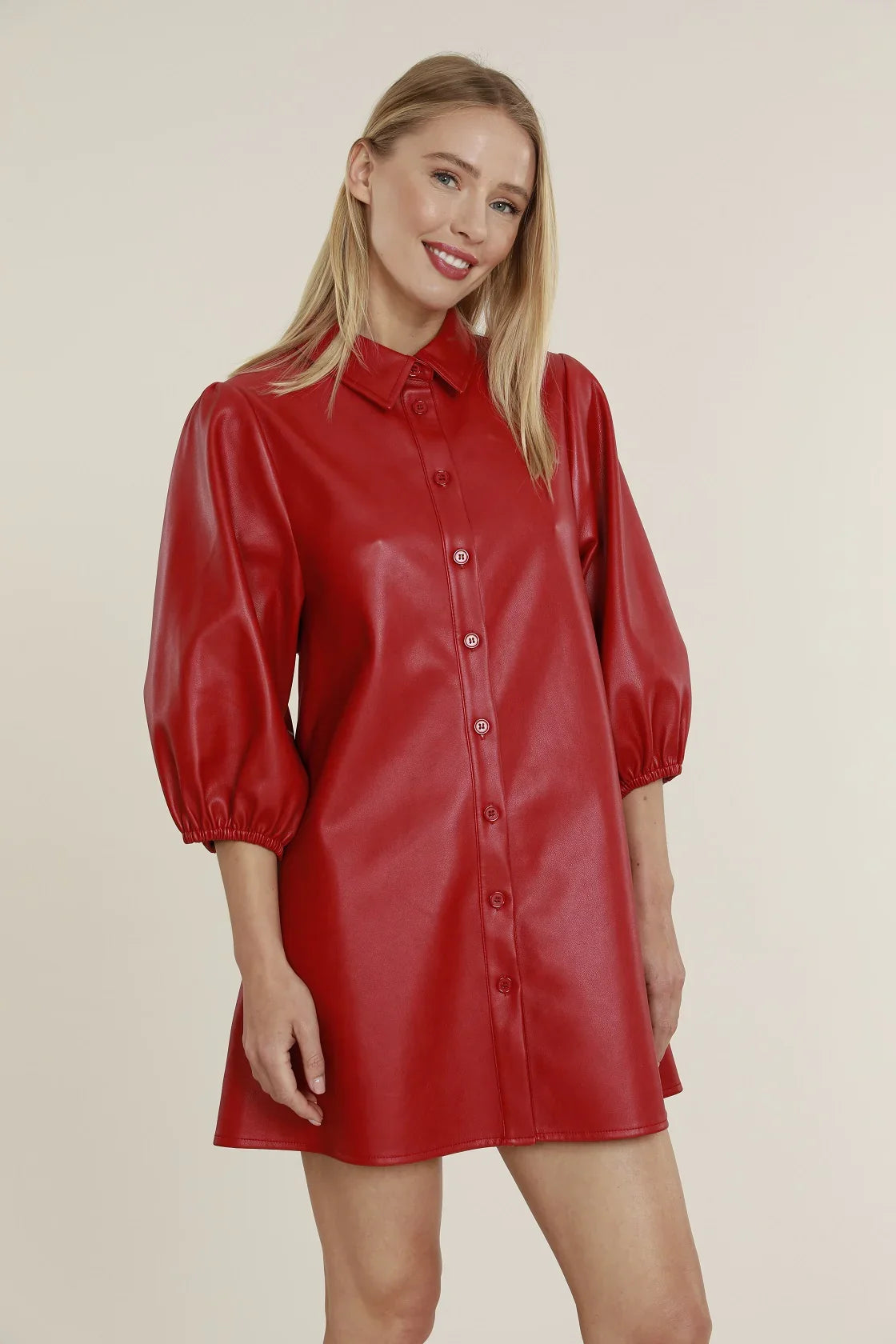Classic Faux Leather Dress Dolce Cabo