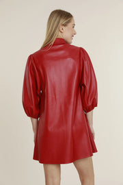 Classic Faux Leather Dress Dolce Cabo