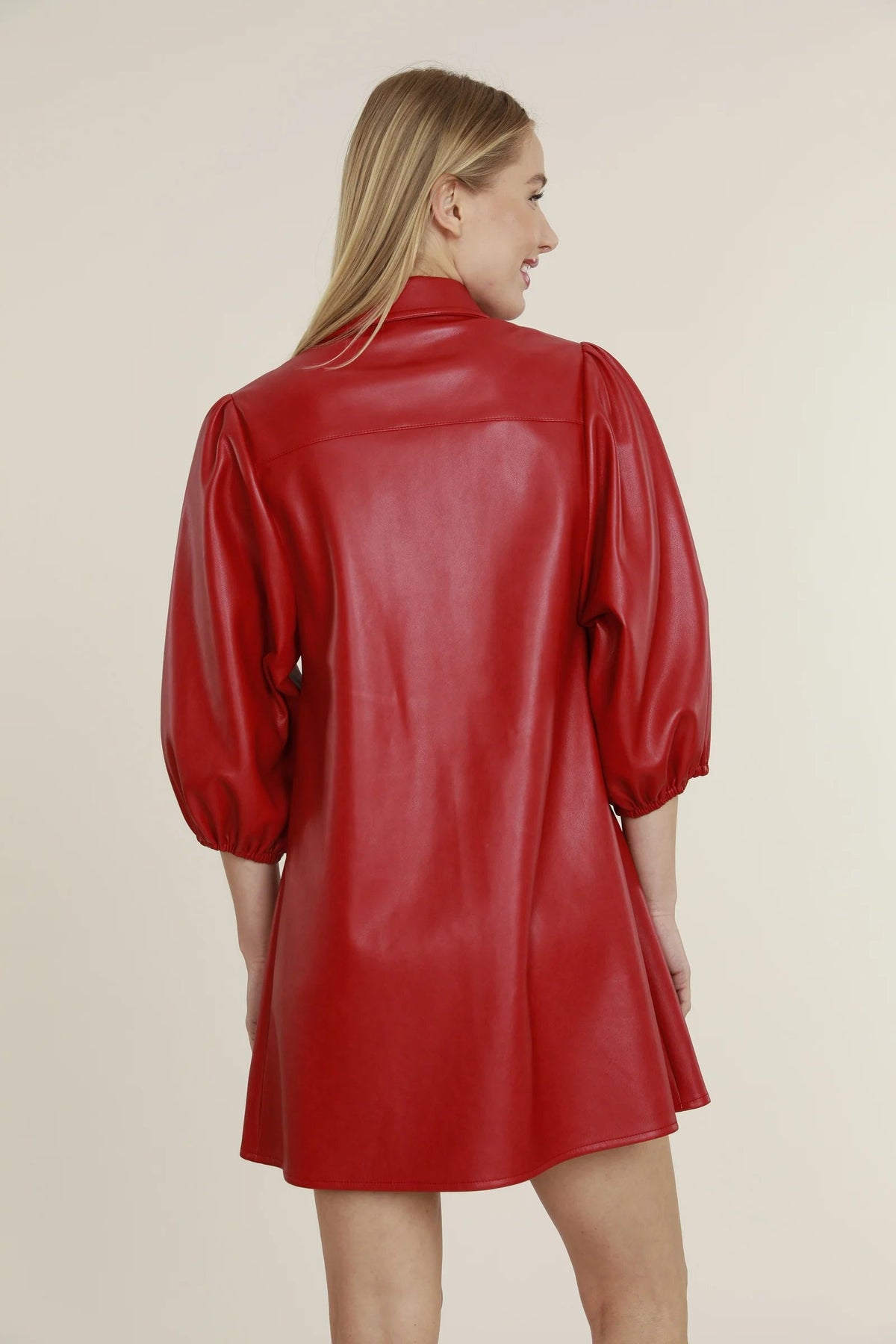 Classic Faux Leather Dress Dolce Cabo