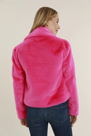 Faux Fur Shawl Collar Jacket Dolce Cabo