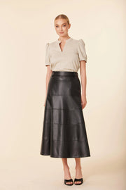 Faux Suede Short Sleeve Top Dolce Cabo