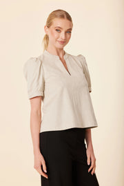 Faux Suede Short Sleeve Top Dolce Cabo