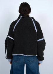 Jill Contrast Trim Half-Zip Pullover RD Style
