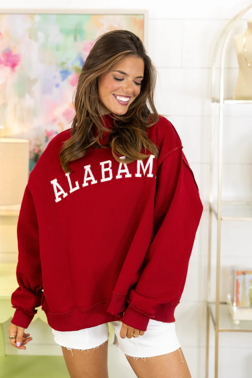 Alabama Mock Neck Sweatshirt Bucketlist Inc.