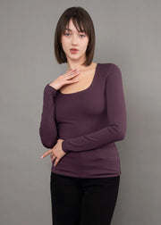 Mariana Long Sleeve Scoop Neck Shirt RD Style