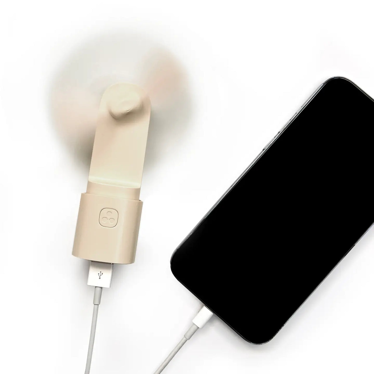 Easy Breezy Portable Fan + Power Bank - Natural