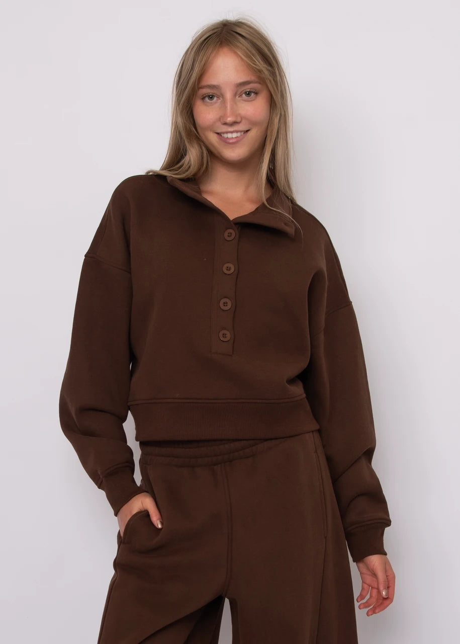 Malta Button-Up Mockneck Pullover RD Style