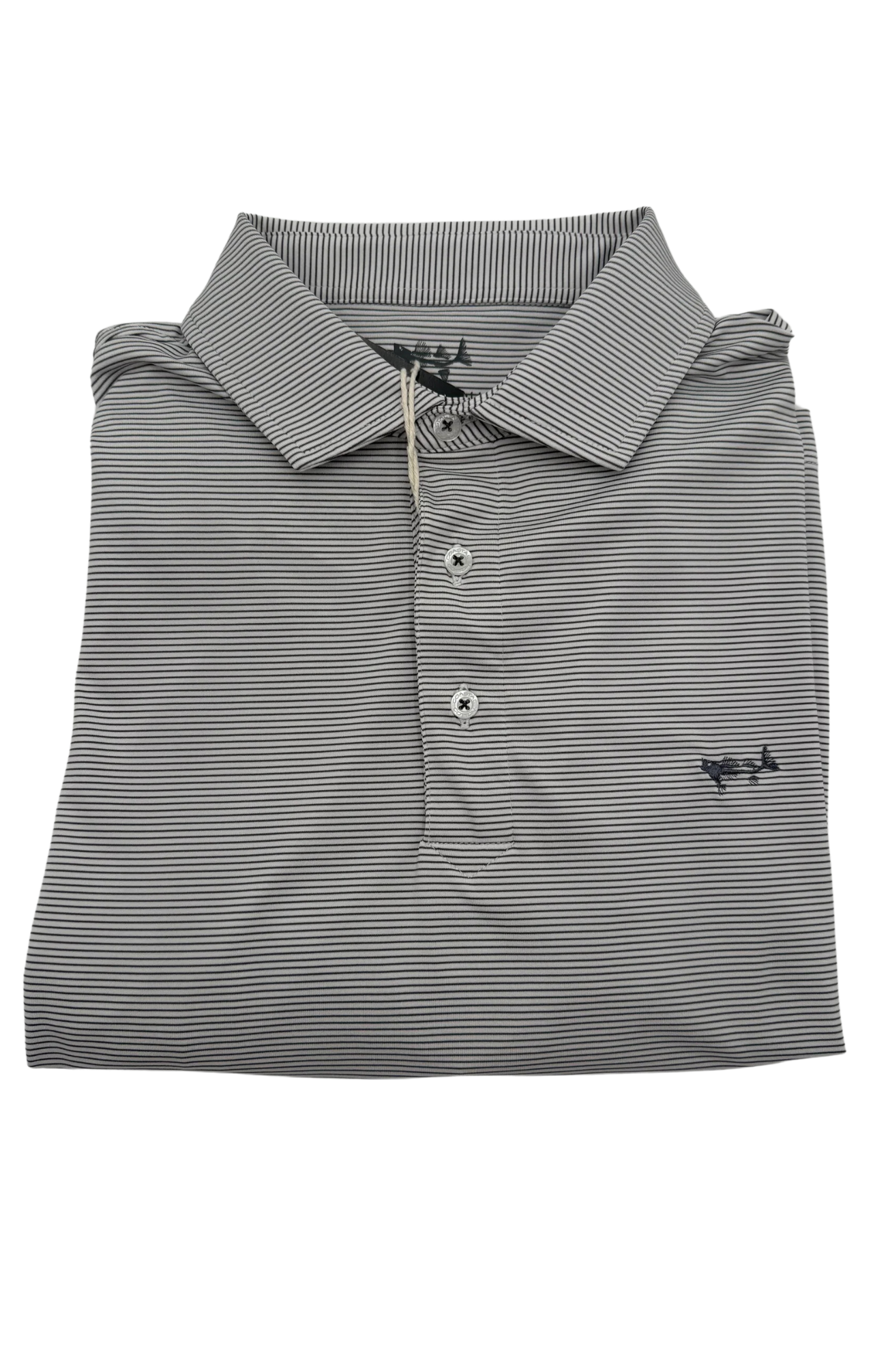 Yarn Dyed Stripe Performance Polo | Coastal Cotton