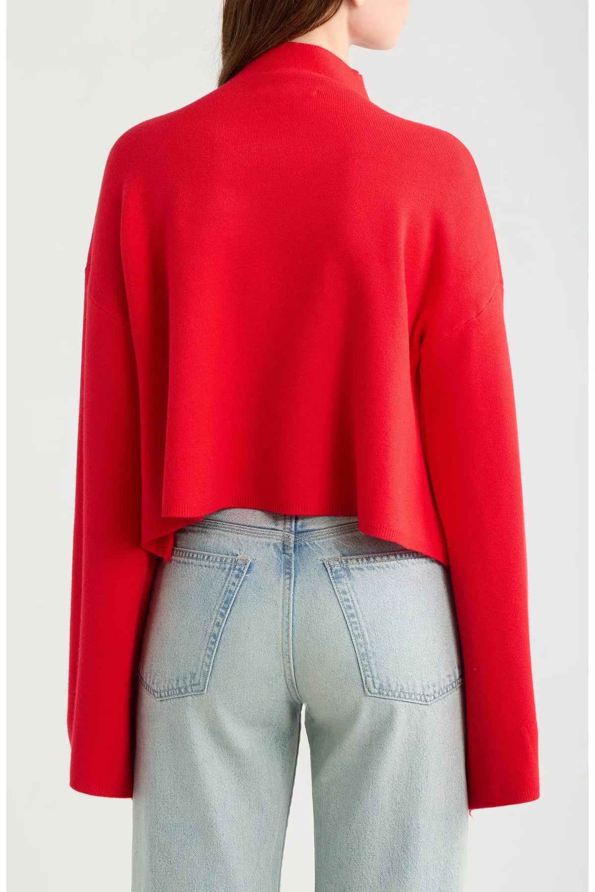 Chuck Crop Funnel Neck Sweater Deluc